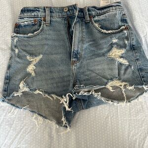 Abercrombie High Rise Mom Shorts- Curve Love